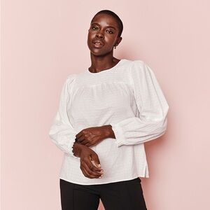 NWT Summersalt The Perfect Smocked Cotton Top